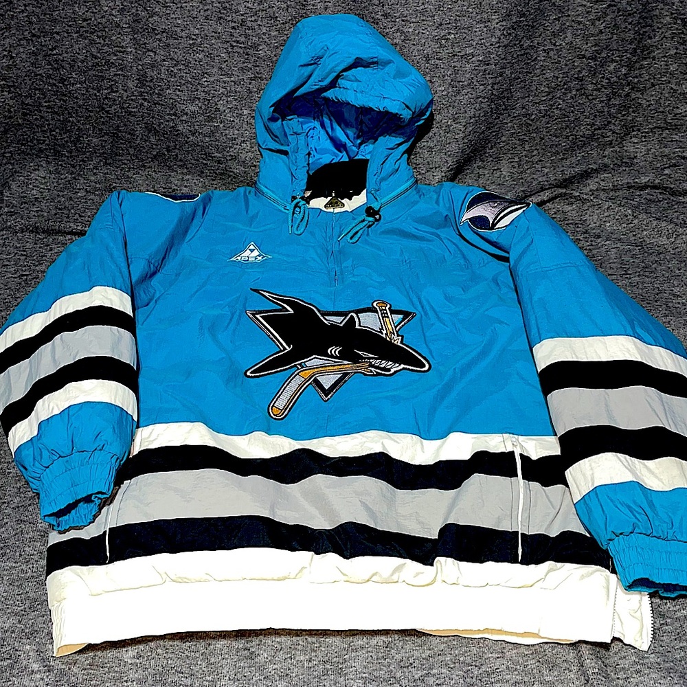 San Jose Sharks NHL Apex Wind Breaker 1990’s